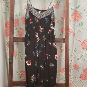 Black spring dress.